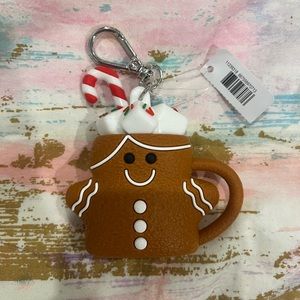 Bath And Body Works Gingerbread Mug Pocketbac Holder NWT Keychain